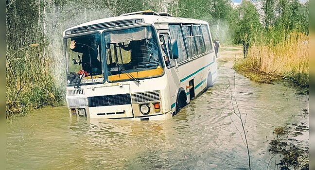На что способна маршрутка ПАЗ на бездорожье