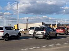 Огромная пробка образовалась в сторону Смоленки