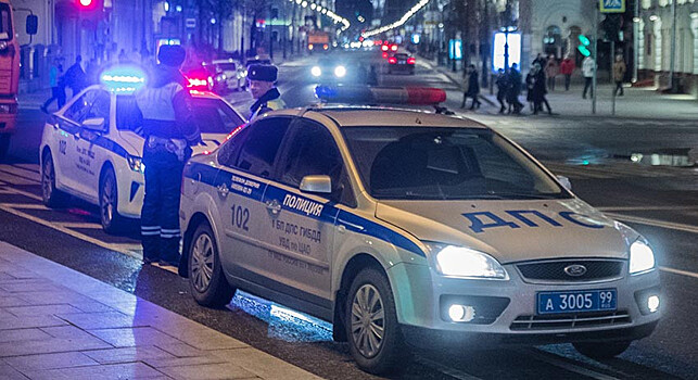 Пьяный протаранил автомобили в центре Москвы