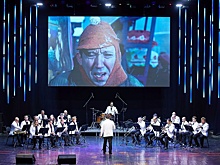 В Кузбассе выступил оркестр духовых инструментов из ДНР