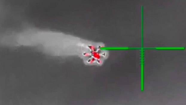 МО РФ показало кадры уничтожения дронов врага в Харьковской области