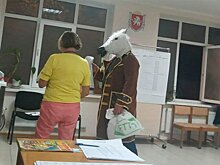 В Ялте на выборах проголосовал "конь в пальто"