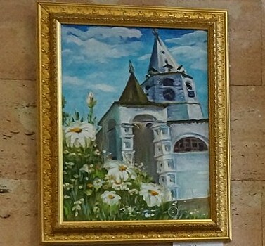 В Библиотеке на Полимерной улице проходит выставка картин Елены Кругловой