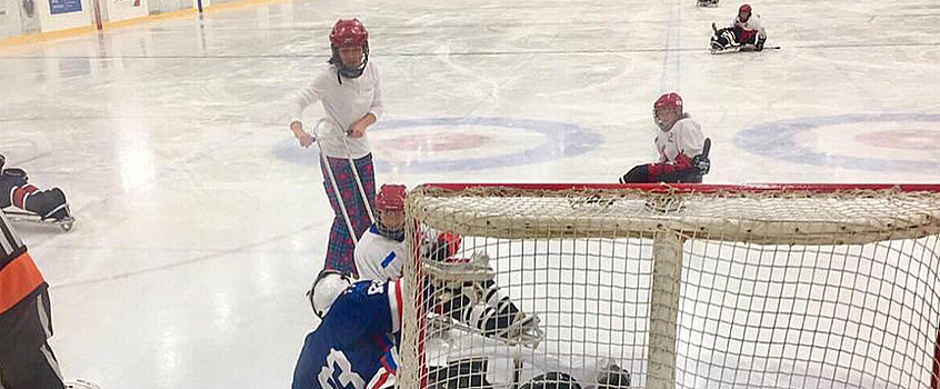 Юные спортсмены из Удмуртии одержали первую победу в межрегиональном турнире детской следж-хоккейной лиги