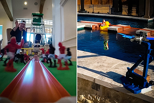 Видео: прохождение огромного гоночного трека Hot Wheels от первого лица