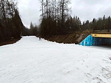 В российском городе появилась лыжная трасса с прошлогодним снегом