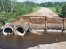 Паводками размыта водопропусканая труба в Нерчинском районе