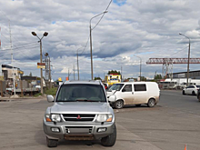 В Рязани Mitsubishi столкнулся с Volkswagen