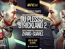 UFC 312: дю Плесси победил Стрикленда, Чжан победила Суарес, Борщев проиграл Нолану, брат Топурии выиграл в дебютном бою
