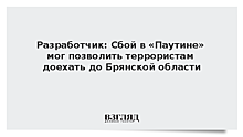 Разработчик: Сбой в «Паутине» мог позволить террористам доехать до Брянской области