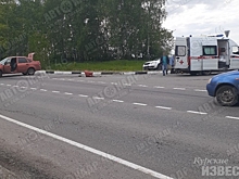 Под Курском столкнулись «Шкода» и «Гранта», водитель попала в больницу