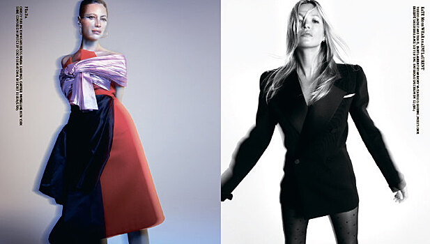 Те, кто не подчиняется правилам: Селин Дион, Кристи Тарлингтон и Кейт Мосс в проекте Карин Ройтфельд Harper’s Bazaar Icons
