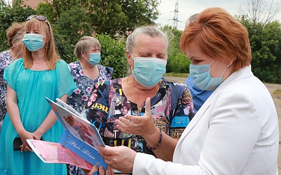 Елена Сорокина встретилась c жителями посёлка Элеватор
