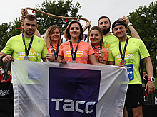 Команда ТАСС приняла участие в командном забеге "Стань человеком"