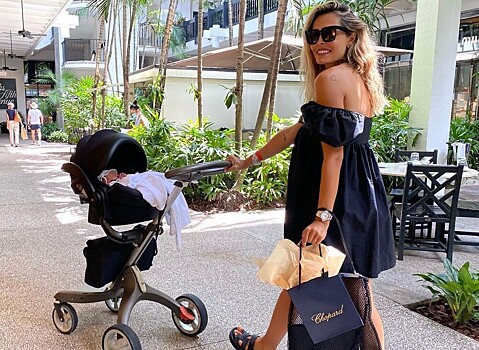 Звезда «Кухни» Мария Горбань с новорожденным сыном побывала в зоопарке Майами