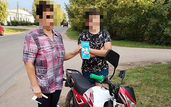 В Сапожке за рулём мопеда поймали 13-летнего мальчика