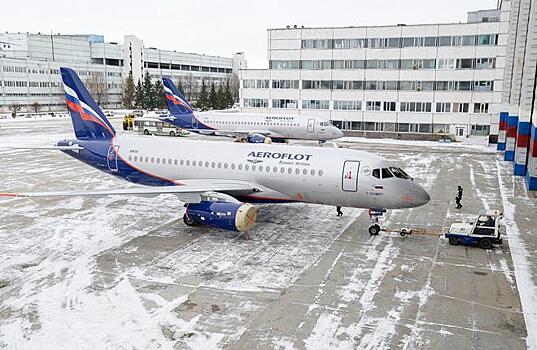 В Ульяновске подготовили первый самолет Superjet 100 из новой партии для "Аэрофлота"