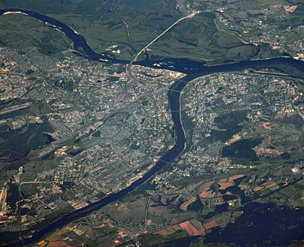 Командир экипажа МКС опубликовал фото Нижнего Новгорода из космоса