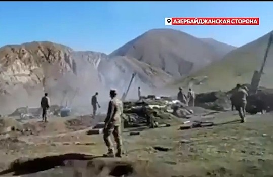 На границе Армении и Азербайджана идут бои