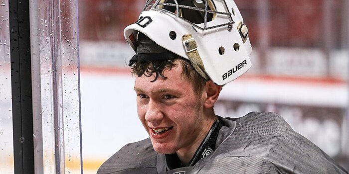 Вратарь системы «Трактора» Хажеев о выборе «Каролиной» на драфте НХЛ: «Удивился тому, насколько высоко я ушел. Думал, будет 6-7-й раунд»