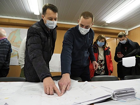 Префект СВАО Алексей Беляев проверил ход реконструкции развязки на пересечении Алтуфьевского шоссе с МКАД