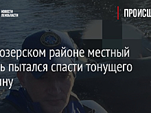 В Приозерском районе местный житель пытался спасти тонущего мужчину