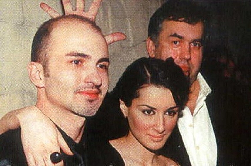 Анзор Канкулов, Тина Канделаки и Станислав Садальский, 1999 год.