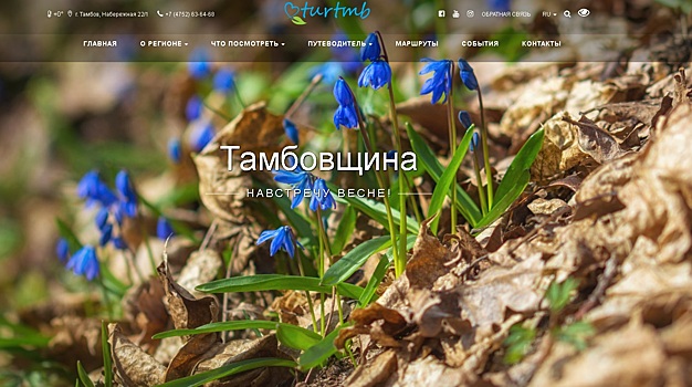 Обновленный Информационно-туристический портал Тамбовской области заработал в полную силу