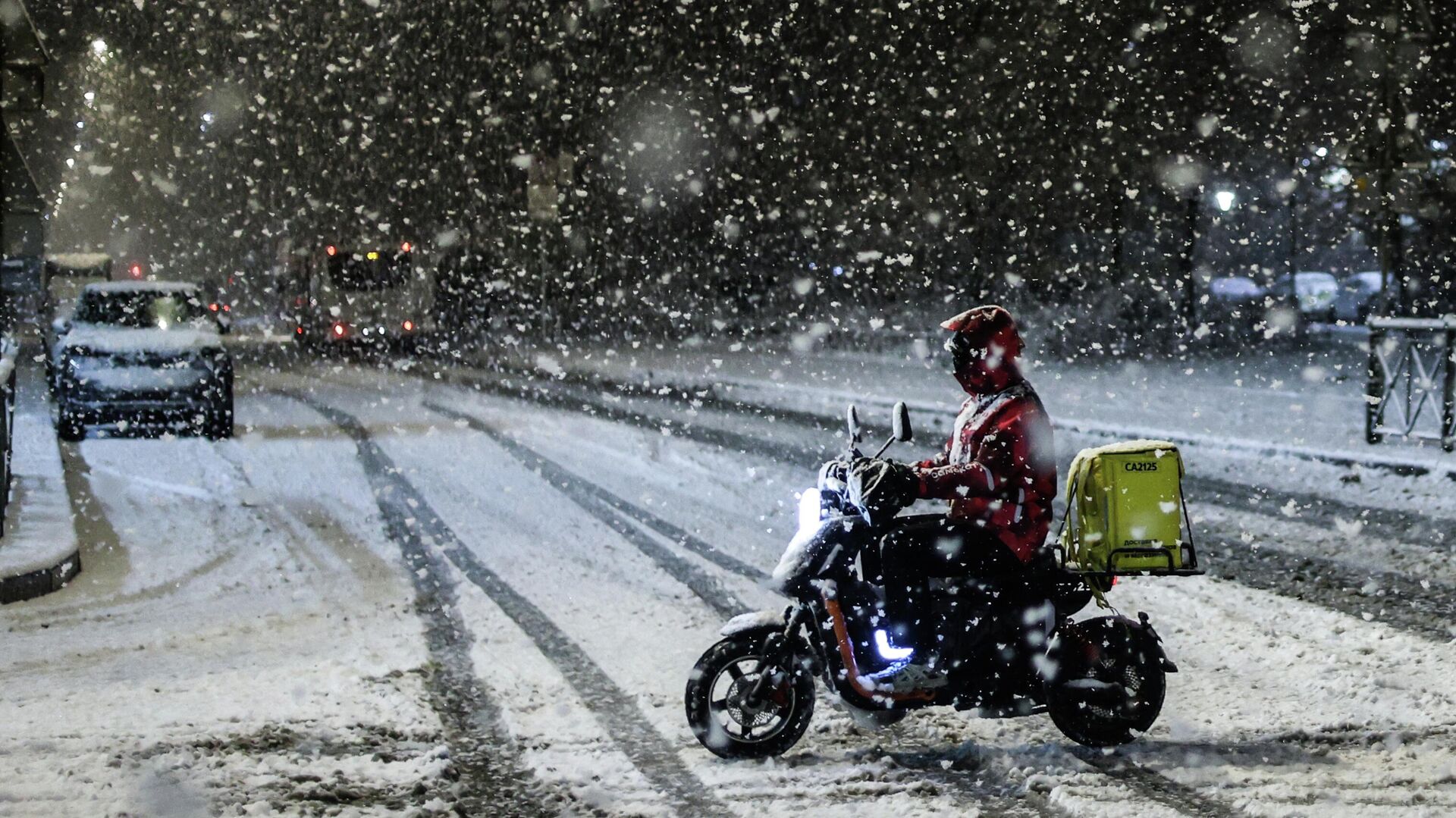 Российский регион покрыт снегом