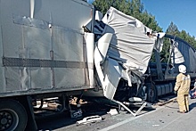 Один человек погиб при столкновении четырёх грузовиков на трассе Екатеринбург — Тюмень