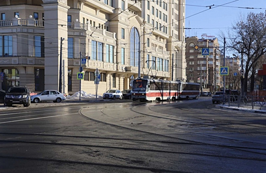 С 1 февраля в Самаре начнут перестраивать трамвайную линию на перекрёстке ул. Красноармейской и Галактионовской