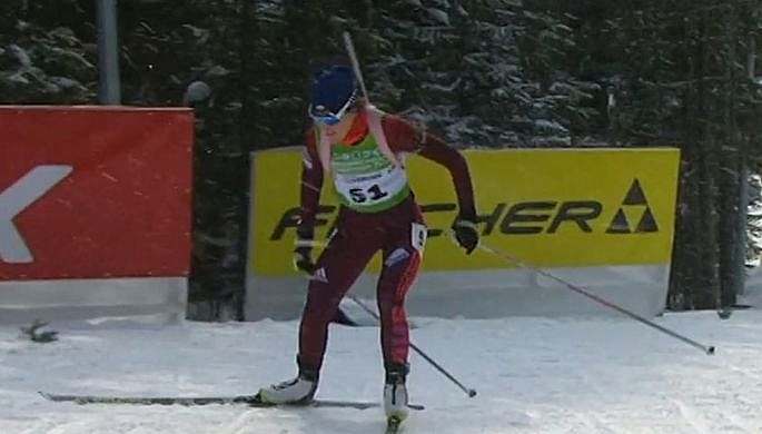 Егорова завоевала золото в спринте на этапе Кубка IBU