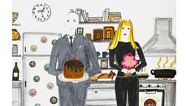 Кристиан Диор открывает дачный сезон и печет кексы в новой серии забавных иллюстраций Виктуар де Кастеллан