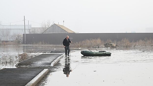 Уровень воды в Урале в Оренбурге вырос на 42 см за сутки