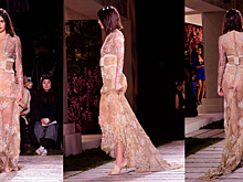 Кендалл Дженнер вышла на подиум без нижнего белья