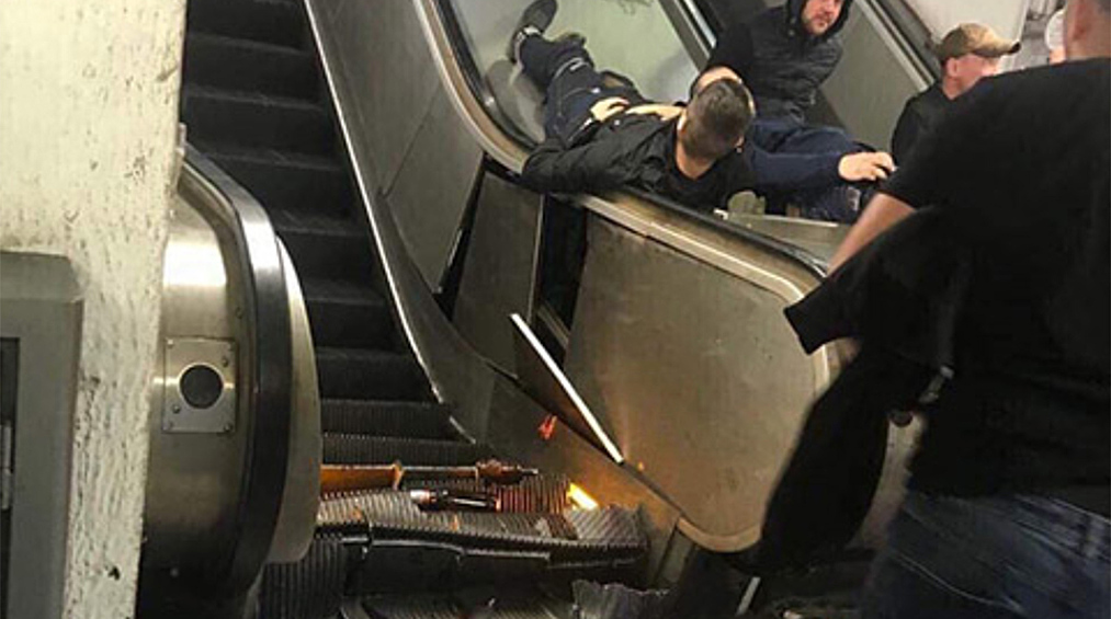 В Риме при обрушении эскалатора в метро пострадали болельщики российского футбольного клуба ЦСКА