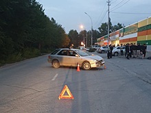 В Новосибирске Subaru Impreza сбила 16-летнего мотоциклиста