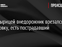 Под Вырицей внедорожник врезался в остановку, есть пострадавший