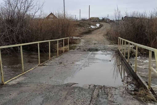 в Курганской области из-за паводка закрыто движение по направлению к Казахстану