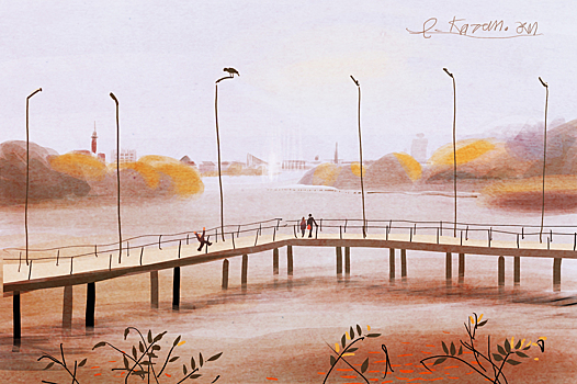 Для тех, кто еще не был с обратной стороны Кабана. Смотрите, это место для медитативных прогулок