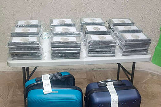 В Доминикане турист пытался провезти в самолете два чемодана с кокаином