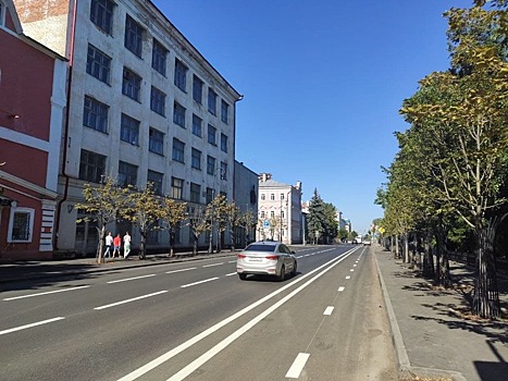 В центре проложили еще одну велодорожку