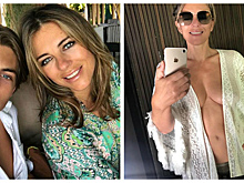 52-летнюю Элизабет Херли фотографирует ее сын