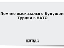 В США считают неудачей возможный выход Турции из НАТО