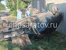 В Красноармейске пьяный водитель попал в аварию и перевернул на крышу своё авто