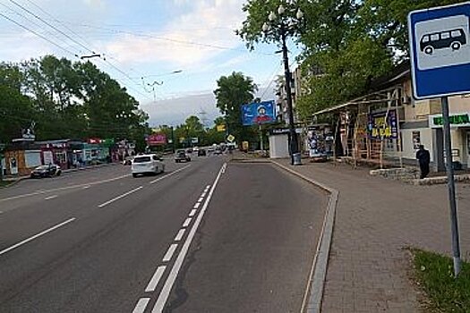 В Хабаровске пассажир автобуса выпала из салона во время движения