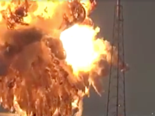 Опубликовано видео взрыва ракеты Falcon 9
