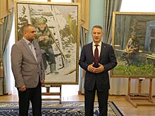 В облдуме открылась выставка живописца Владимира Янаки