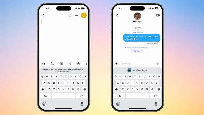 В iOS 27 появилась умная кнопка «Вставить»