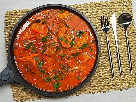 Рецепт: бомбическая зубатка под маринадом